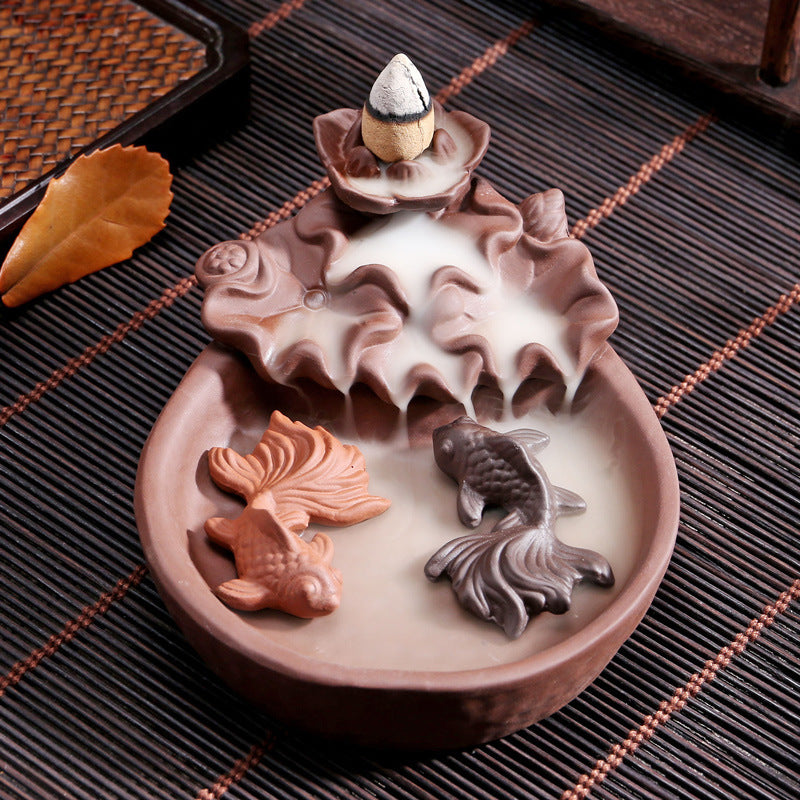 Backflow Incense Burner Ceramic Decoration Aroma Burner