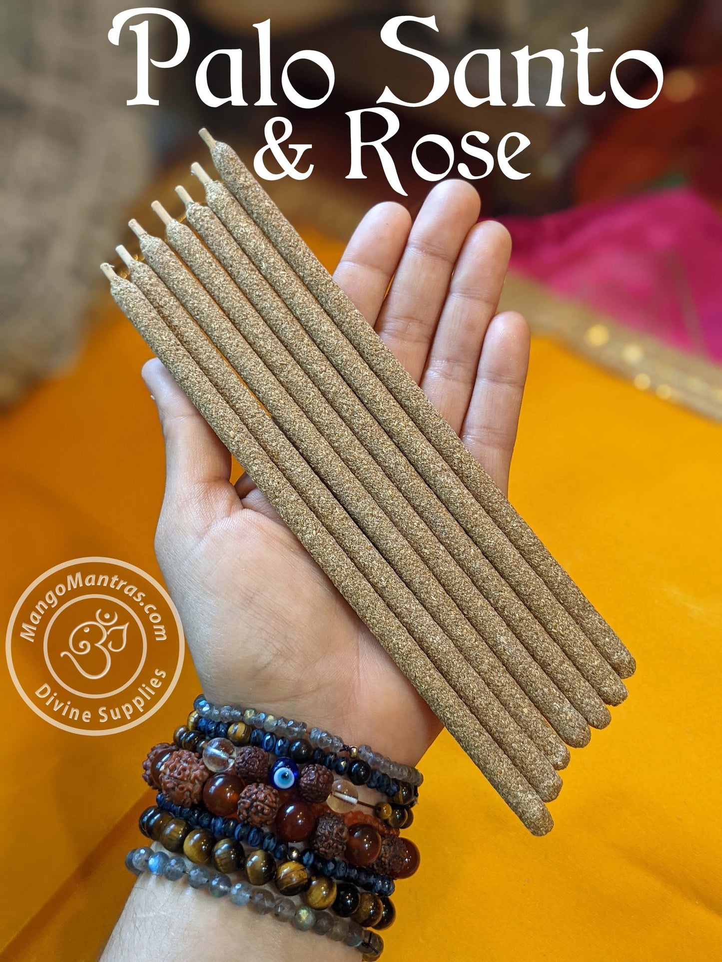 100% Pure Sacred Palo Santo & Rose Incense Sticks for Cleansing and Purifying!